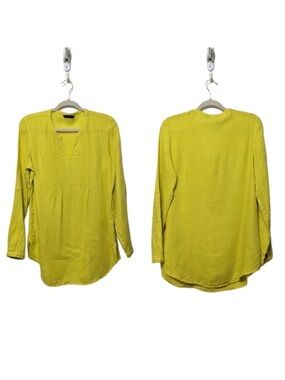 M&S COLLECTION Linen Pintuck Long Sleeve Top 6